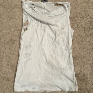 ALICE AND OLIVIA deconstructed muscle T-shirt sz small